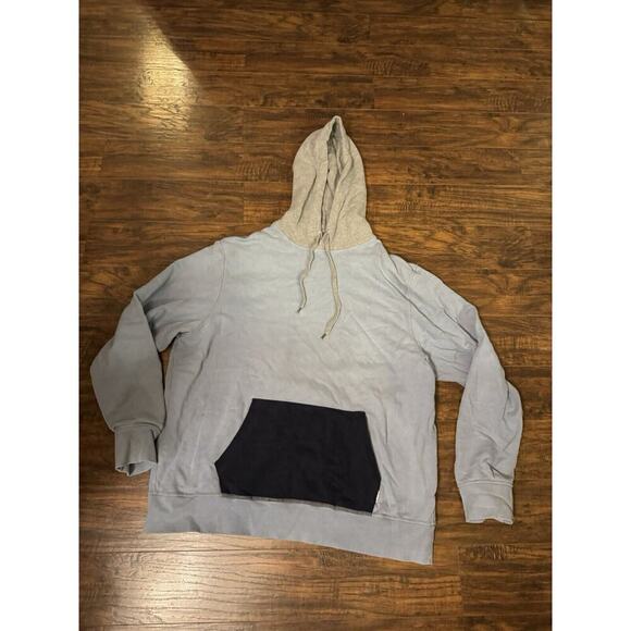 American Eagle Outfitters Sweatshirt Hoodie Men's XXL Blue Gray 100% Cotton - Picture 1 of 4